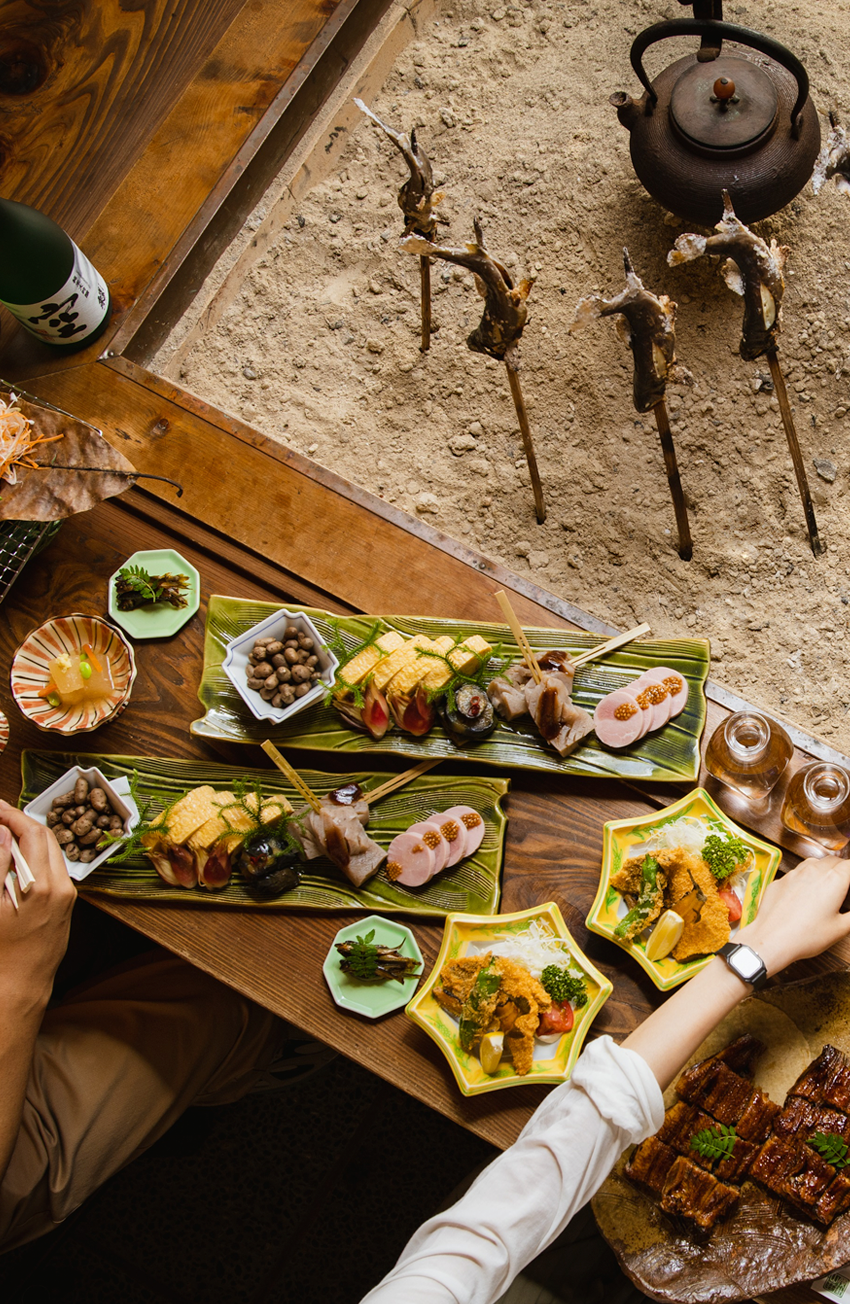 腰掛山荘|愛知 豊田市|下山 三河湖畔の自然体験・五平餅・お食事・ランチ・キャンプ・BBQ｜腰掛山荘／リバーサイドキャンプ腰掛